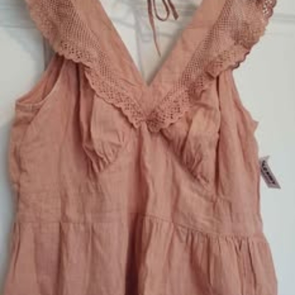 Women's Peach Ruffle Top - Picture 2 of 7